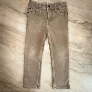 Cat & Jack Boys' khaki Slim Fit super stretch Jeans size 5